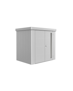 Biohort NEO 1B Vrtna kućica sa 2 vrata 236 x 180 x 222 cm metalik srebrna