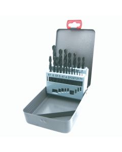 Garnitura svrdla za metal HSS-R DIN 338 1-10 GreyWolf 19 dijelna