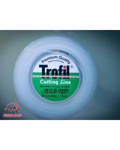 Trofil nit za trimere 2,4mm okrugli profil 15m bijela