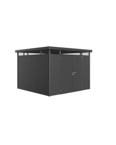 Vrtna kućica HighLine Biohort 315x315x222 cm Vel. H6 tamno siva 2 vrata