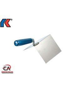 Kaufmann Zidarska žlica za vanjski kut 80x60x60 mm Inox