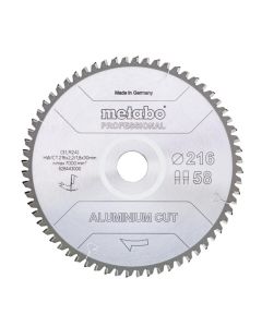 List pile za aluminij 216x30 58Z FZ/TZ 5°neg Metabo
