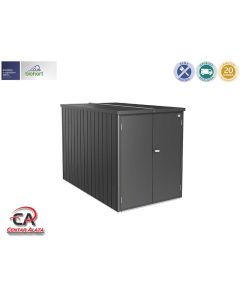 Biohort MiniGarage 122 x 203 x 145 cm metalik tamno siva