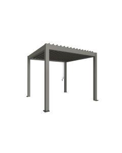 Biohort Pergola 3x3,5 m metalik siva sa metalik sivim rešetkama 367,5x312x255 cm