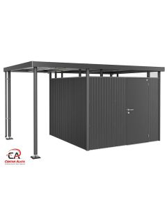Highline H4 150 cm bočna nadstrešnica S metalik tamo siva