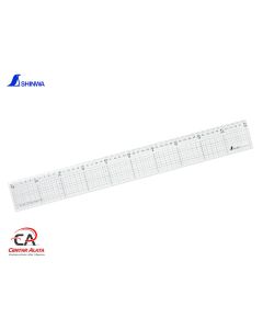 Shinwa ravnalo akrilno 50 cm sa INOX rubom