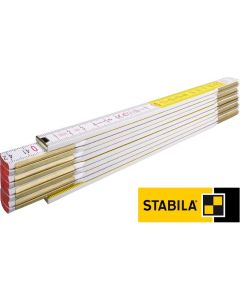 Stabila dvometar drveni bijelo-žuti tip 617 01128/4