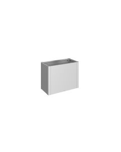 Visoka gredica 1x0,5m Metalik Srebrna 102x53x77 cm