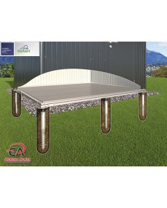 SmartBase PLUS temelj za HighLine vrtnu kućicu Biohort 252x292 cm veličina H5