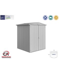 Vrtna kućica Europa BioHort srebrna 172x156x196 cm Vel.2