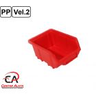 Ecobox Kutija veličina 2 za vijke ili materijal 168x111x76mm crvena
