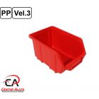 Ecobox Kutija veličina 3 za vijke ili materijal 250x160x129mm crvena
