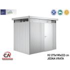 Vrtna kućica HighLine Biohort 275x195x222 cm Vel. H2 metalik srebrna 1 vrata