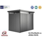 Vrtna kućica HighLine Biohort 275x195x222 cm Vel. H2 tamno siva 1 vrata