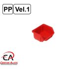 Ecobox Kutija veličina 1 za vijke ili materijal 109x100x53mm crvena
